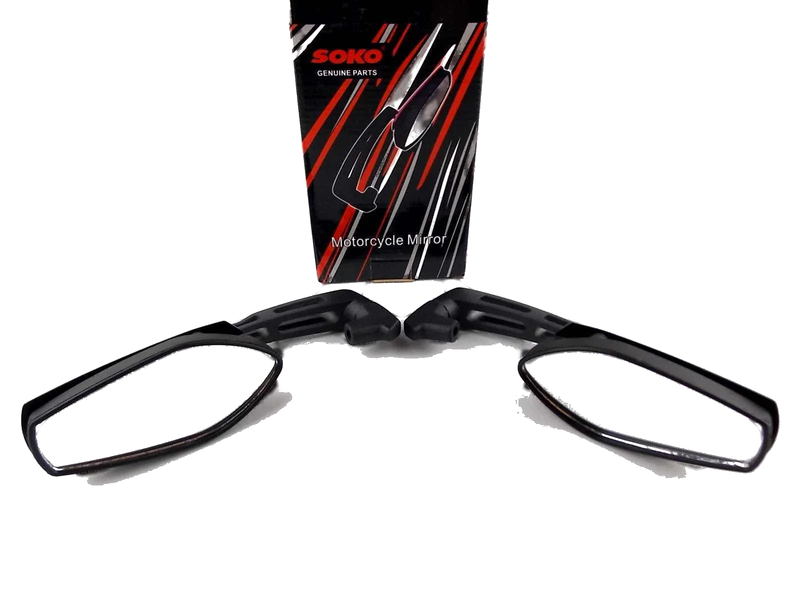 Honda XL600V Transalp Black M Soko Rear View Mirrors (1987-2015)