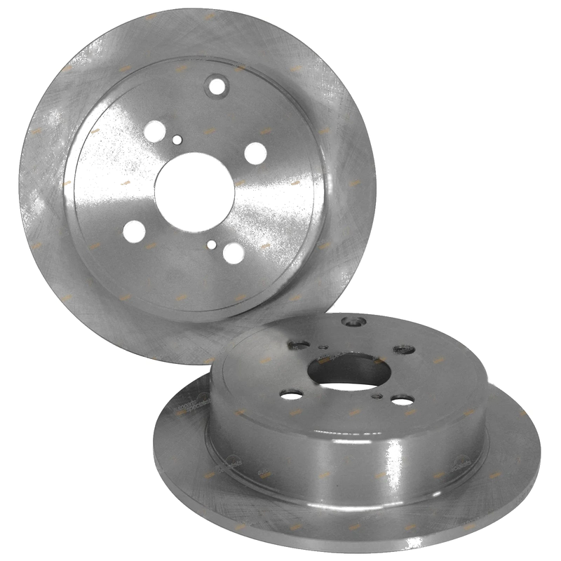 Toyota Corolla 2 x Rear Disc Brake Rotors (2001–2007)