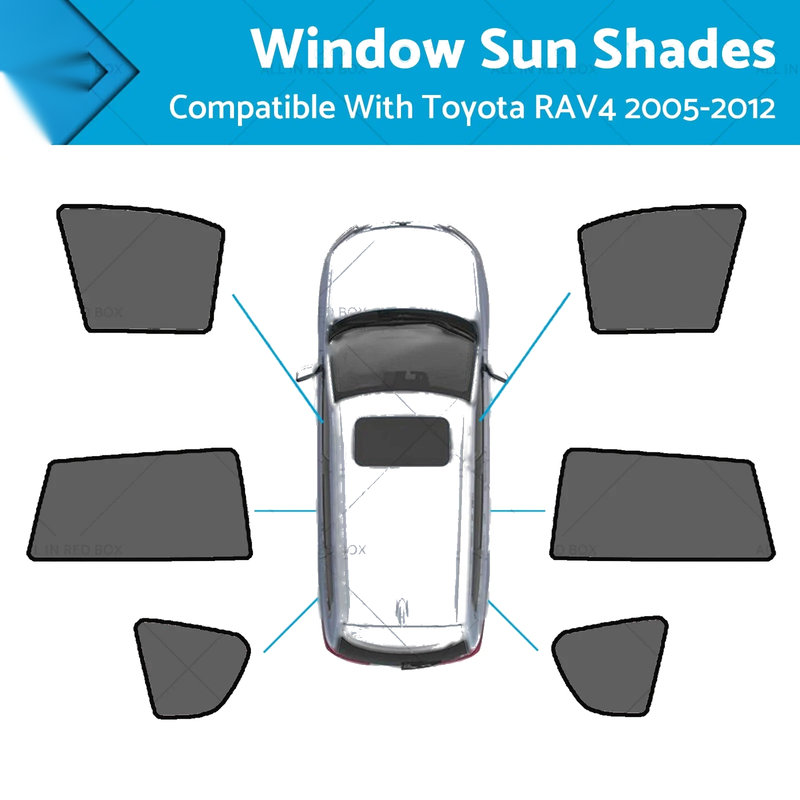 Toyota RAV4 Car Window Sun Shades UV Guard (2005-2012)