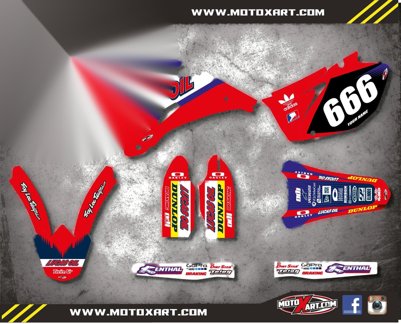 Yamaha YZF 450 (2009) - ACTIVE STYLE Decals & Stickers Custom Graphic Kit