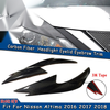 Nissan Altima 2 x Carbon Fiber Front Headlamp Light Brow Covers (2016-2018)