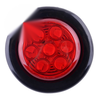 Car Trailer Truck 2" 12V LED Red Round Side Marker Lights