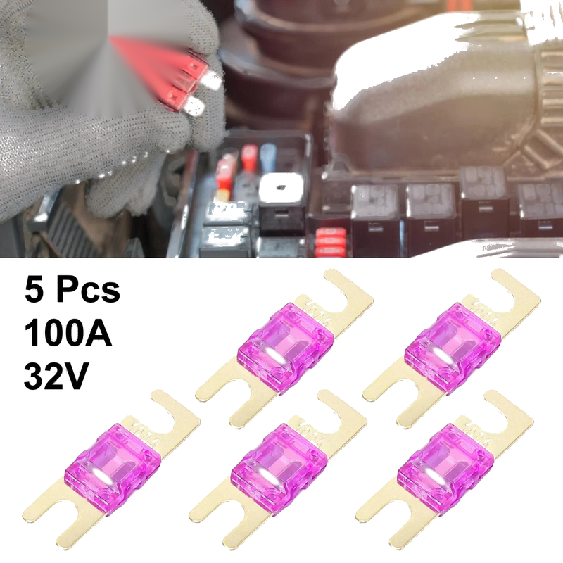 Car Truck Motorcycle Boat Audio 5 x AFS Mini ANL Fuses 100 Amp