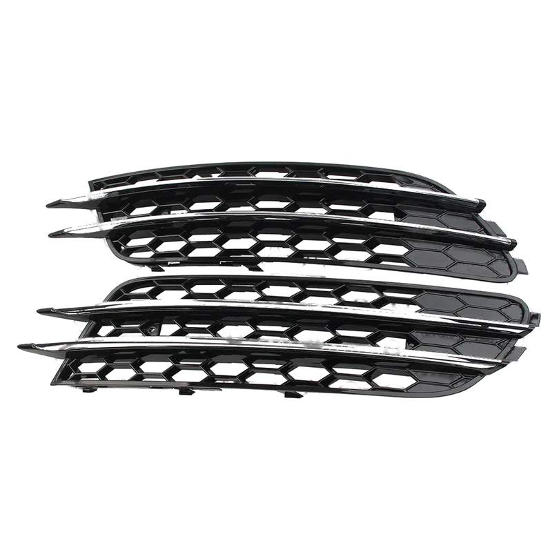 Audi A6 C7 Front Bumper Honeycomb Mesh Fog Light Grille Cover (2012-2018)