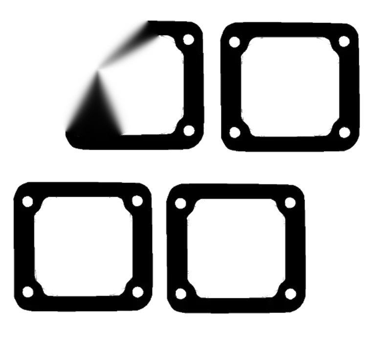 Yamaha 350 Banshee M-G 4 x Reed Cage Intake Gaskets (1987–2006)