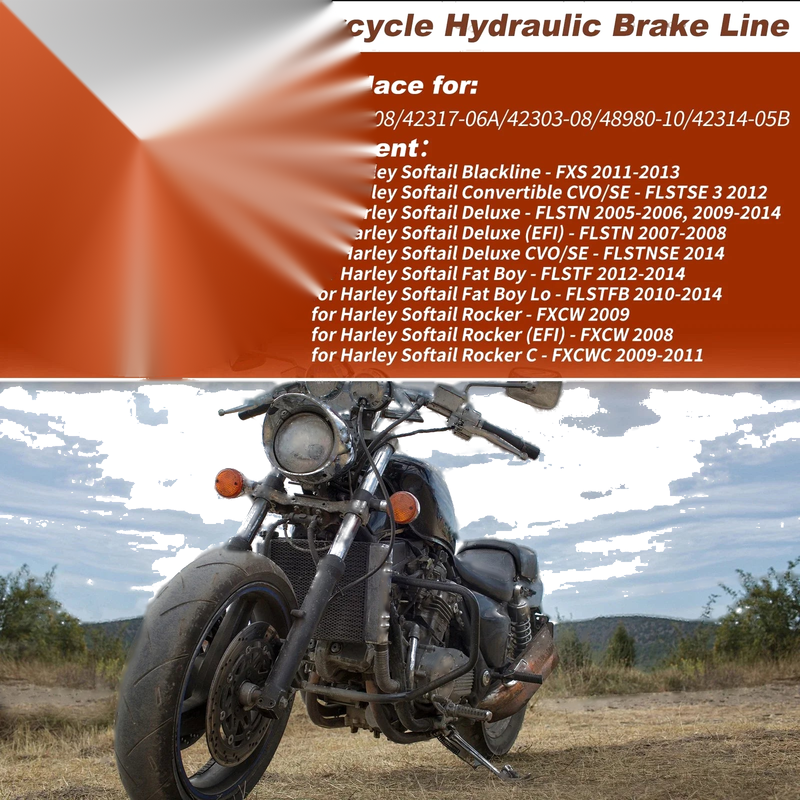 Harley Softail 47In Hydraulic Front Brake Line Kit (2011–2013)
