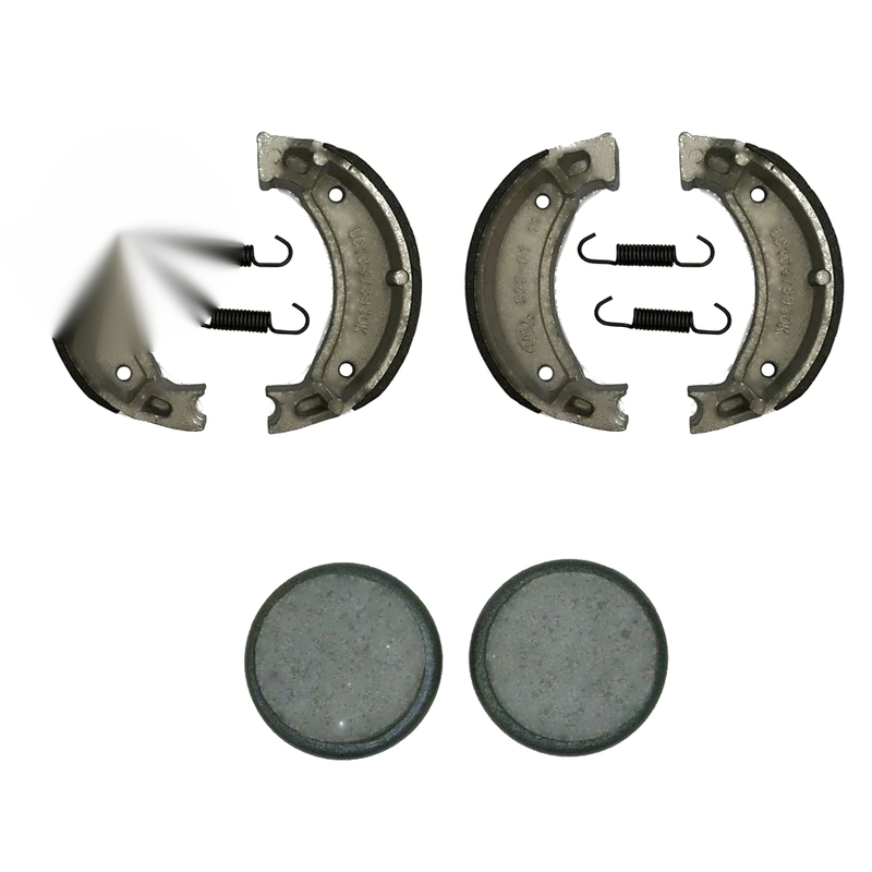 Yamaha Moto-4 2x Front Brake Shoes & Rear Brake Pads (1987–1988)