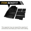 Chevy Silverado (2015-2019) Black Center Console Organizer Tray