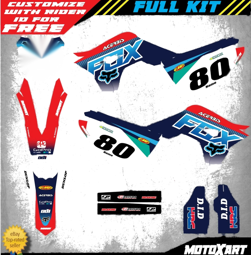 Honda CRF 450 Full Custom Graphic Kit (2019-2020)