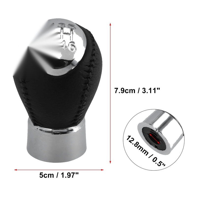 Mazda 3 5 6 323 626 RX8 6 Speed Manual Gear Shift Knob Black (2004-2013)