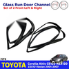 Glass Run Door Channel FL+FR Fit Toyota Corolla Altis CE120 ZZE122 2001-07 D12