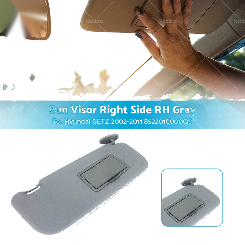 Hyundai Getz Right Side Sun Visor Gray (2002-2011)