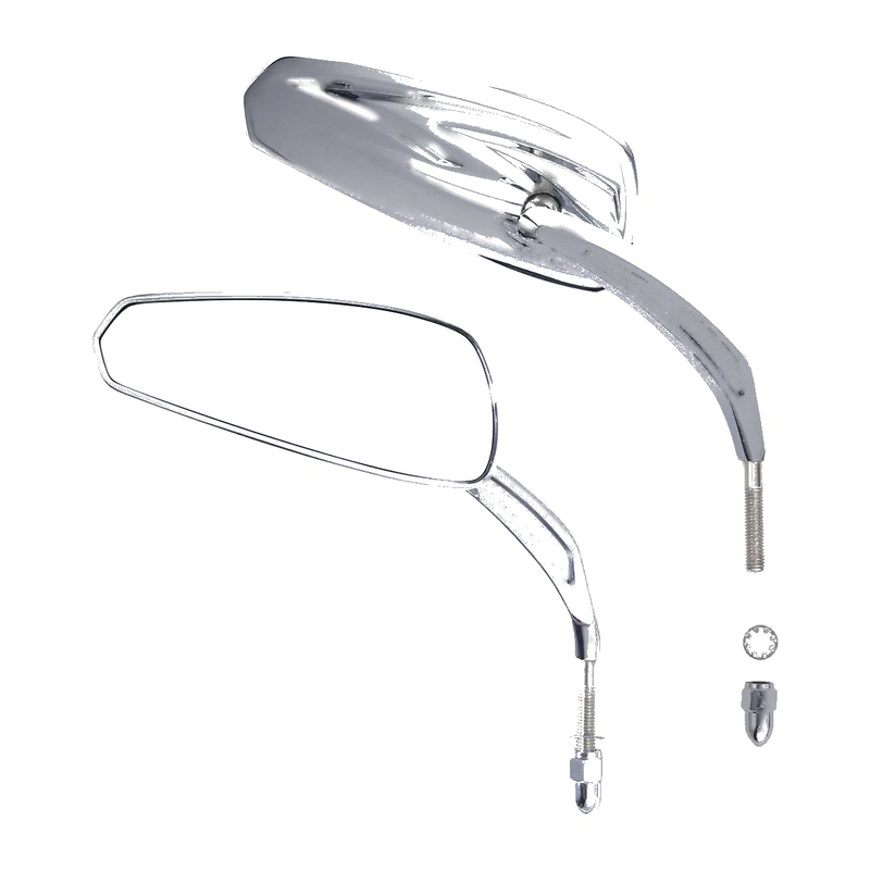 Harley Touring Electra Street Road Glide Chrome / Black Rear View Mirrors