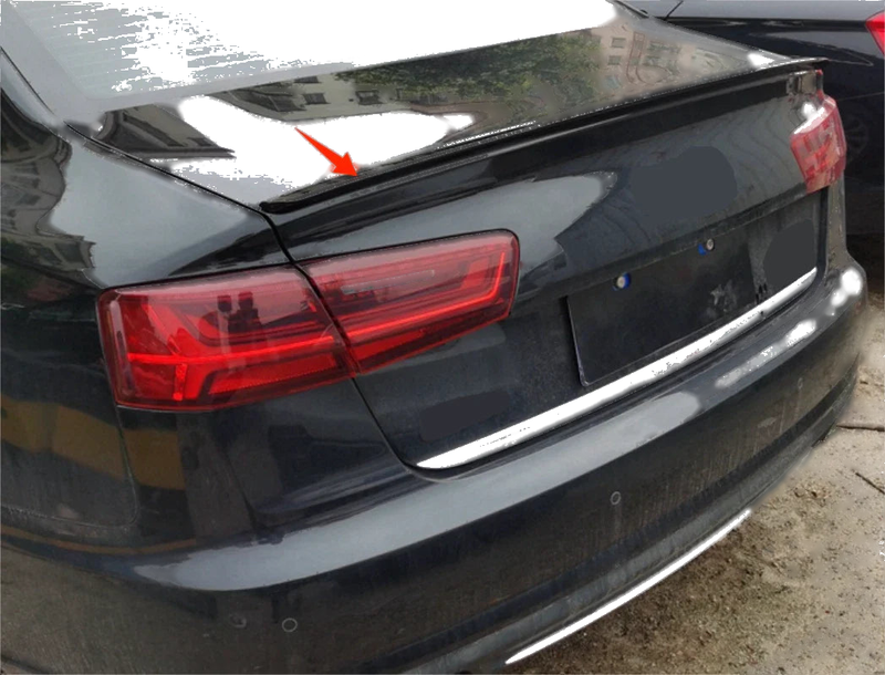 Audi A6 C7 Sedan ABS Rear Boot Spoiler Wing Black (2012-2018)