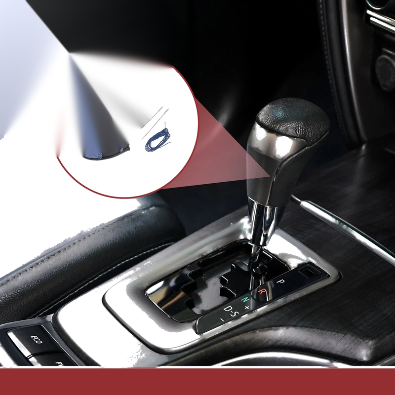 Acura ZDX Black Blue Faux Leather Gear Shift Knob Cover