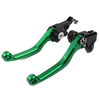 Honda XR250 XR400 Green CNC Pivot Brake Clutch Levers (1995-2007)