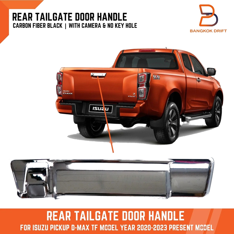 Isuzu D-Max Ute Chrome Tailgate Handle Cover Insert (2020-2023)
