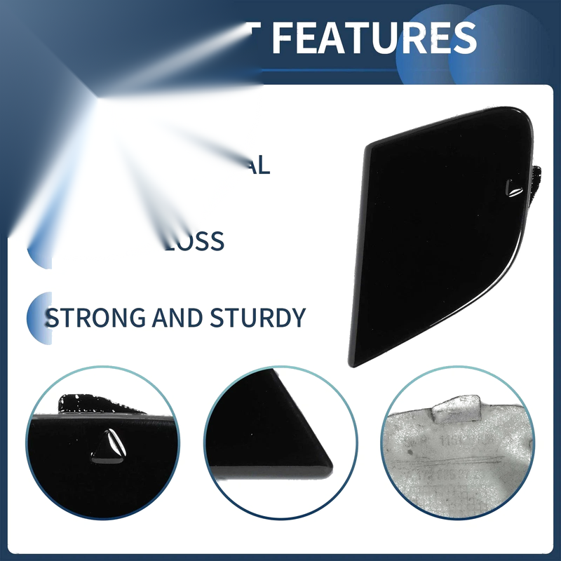Mercedes-Benz W172 R172 (2012-2019) Black Rear Bumper Tow Hook Cover