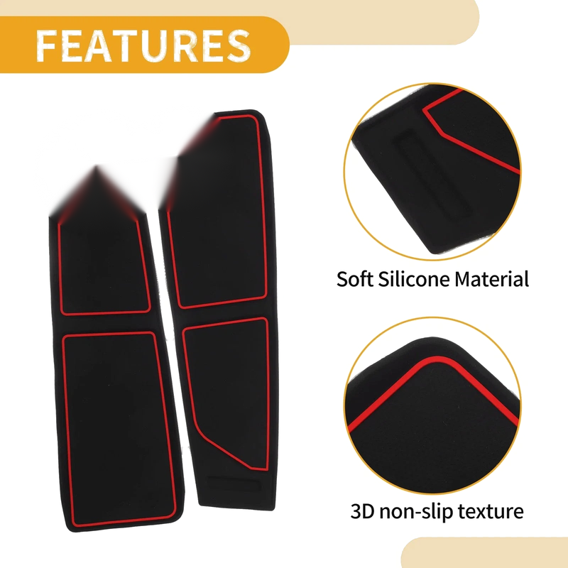 Ford Bronco Accessories Black Red Dashboard Cover (2021-2024)