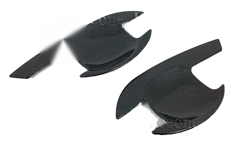 Mitsubishi Triton L200 2 x Carbon Door Handle Bowl Covers (2006-2014)