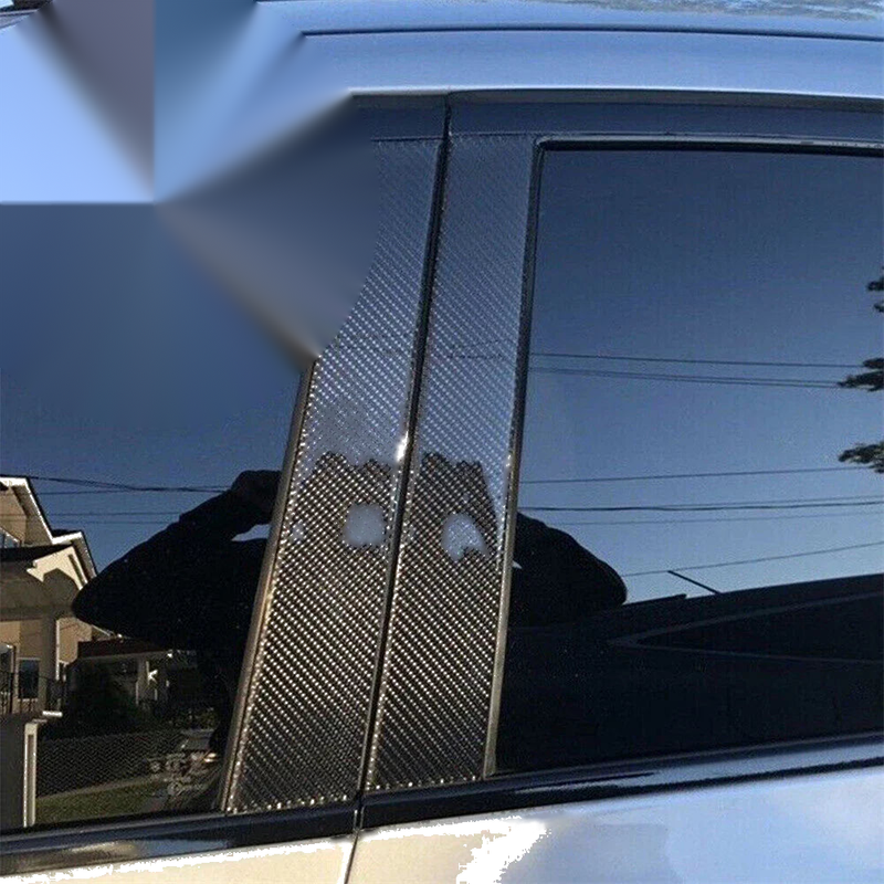 Infiniti G35 G37 6 x Carbon Fiber Window Pillar Posts Trim (2002-2013)