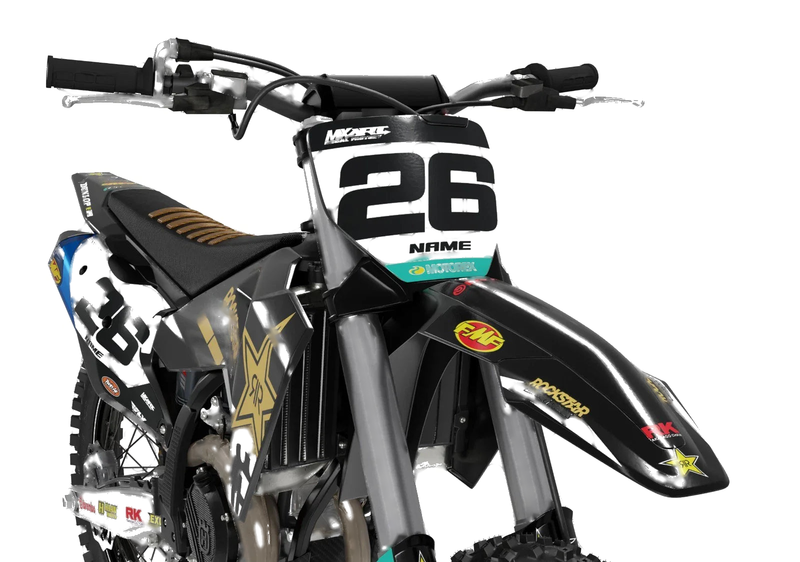 Husqvarna TC 85 Black Style Sticker MX Graphic Kit (2018-2024)