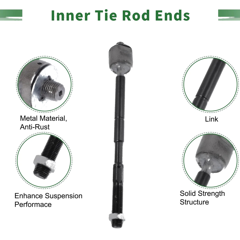 Toyota Corolla 8pcs Front Suspension Kit Tie Rod Ends & Sway Bar Links (2003-2008)