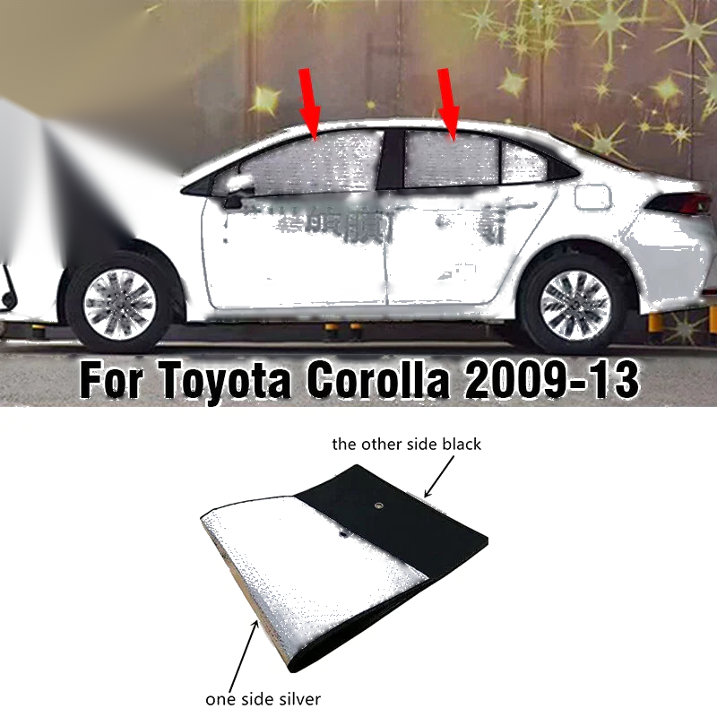Toyota Corolla Side Window Privacy Sunshade 4PCS (2009–2013)