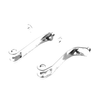 Harley Touring Road Street Glide Chrome Extended Passenger Foot Peg Kit (2014-2023)