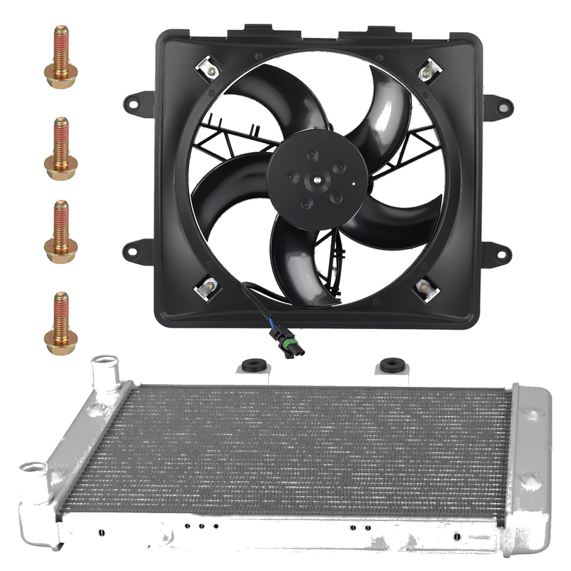 Polaris Sportsman 800 6x6 2009-2014 Aluminum Radiator & Cooling Fan