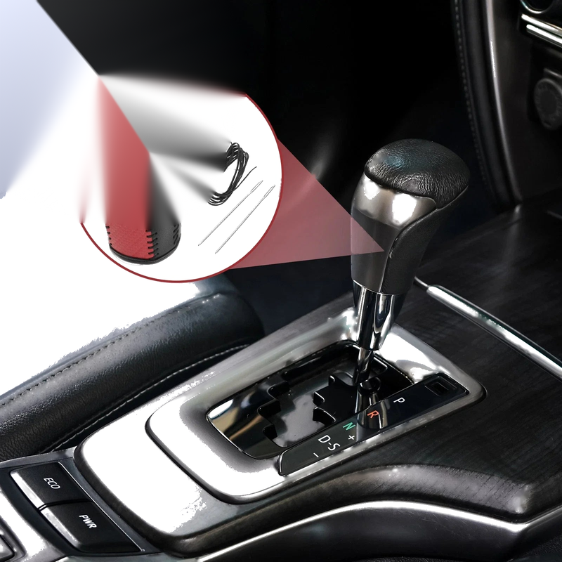 Hyundai Tucson 2015-2018 Black Red Faux Leather Gear Shift Knob Cover