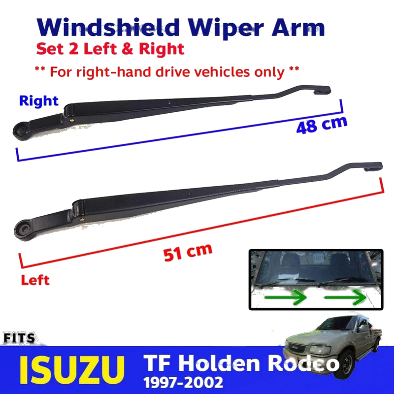 Windshield Wiper Arm L+R (RHD Fits Isuzu TFR Holden Rodeo Pickup 1997-02 D07