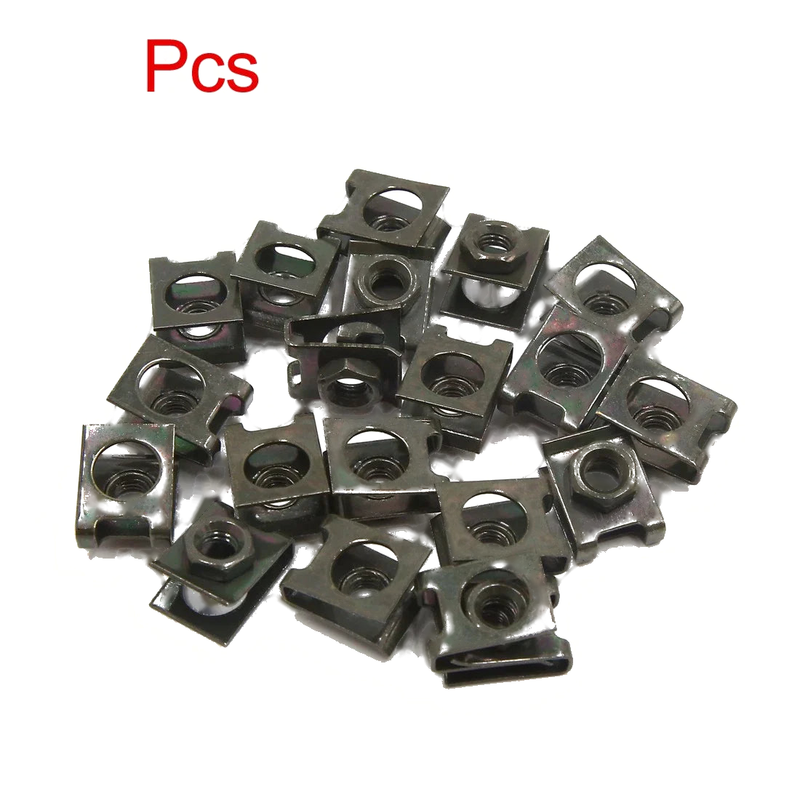 20pcs Army Green 6mm Motorcycle Panel Screw Base Card Fixing Clip Spring Pad
