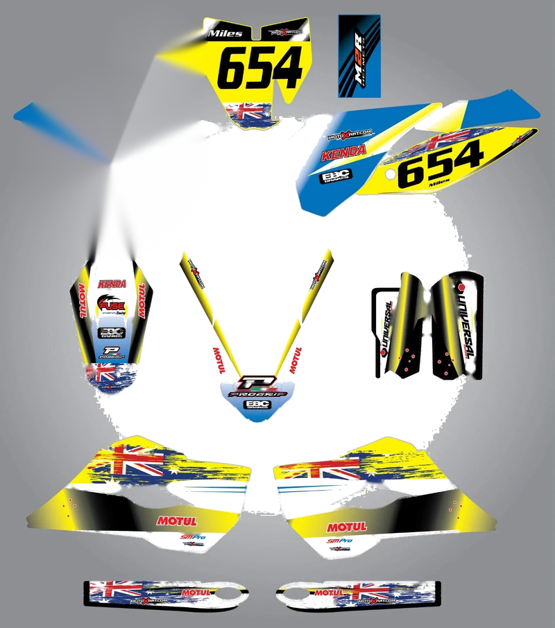 Husqvarna TC 85 (2014-2017) - Aussie Pride Stickers Custom Graphic Kit