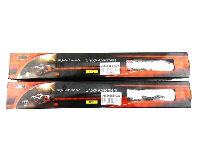 Kawasaki F9 350 Bighorn 365mm JBS Red/Chrome Shock Absorbers