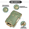 Chevy Suburban & GMC TPU Green 4 Buttons Remote Keyless Key Fob Cover