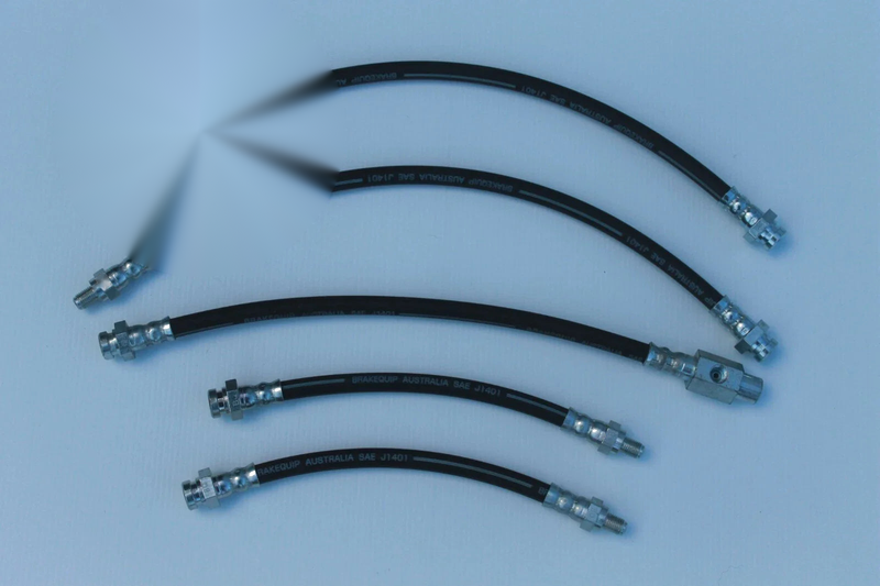 HZ Holden Disc Brake Rear End Brake Hose Set (5)