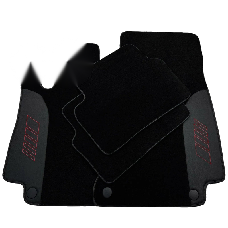 Mercedes Benz S-Class W126 Black Floor Mats (1979-1991)
