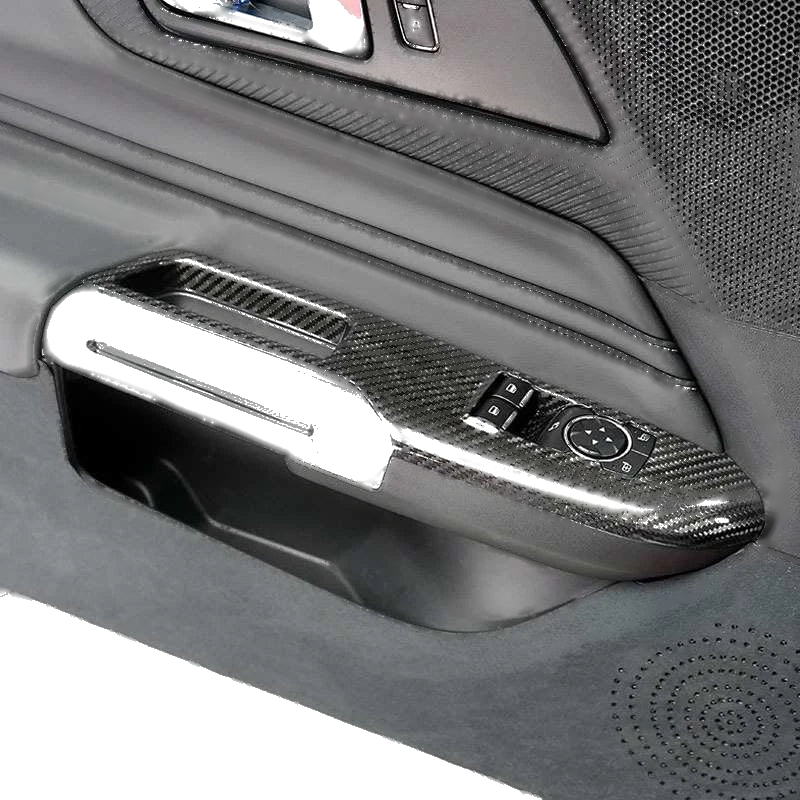 Ford Mustang 2024 Dry Carbon Fiber Window Lift Switch Panel Cover Trim