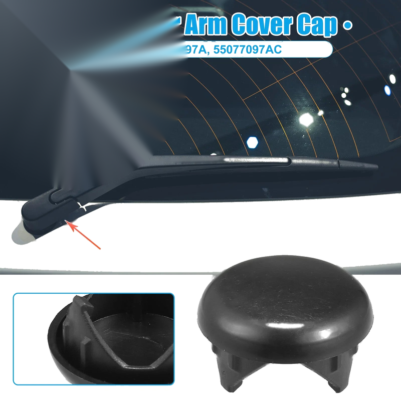 Jeep Grand Cherokee (2001-2004) Black Rear Windshield Wiper Arm Nut Cover