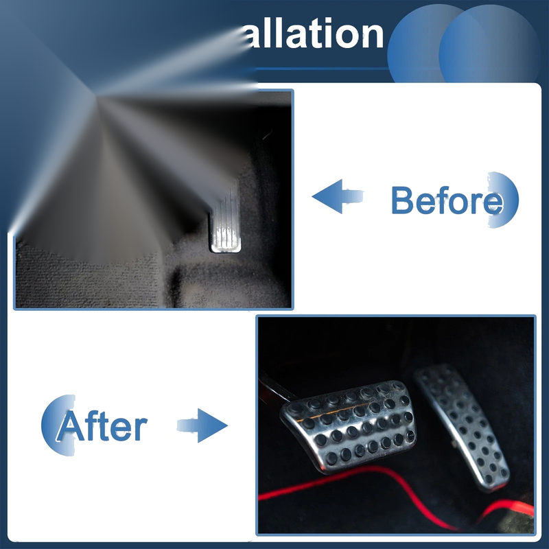 Dodge RAM 1500 Automatic Foot Accelerator Pedal Covers 2 x Red (2010-2018)