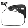 TOYOTA IQ Right Side White Mirror Glass Back Non-heated (2009–2016)