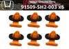 HONDA CR-X EF7 EF8 Quarter Garnish Clip x6 (1988–1991)