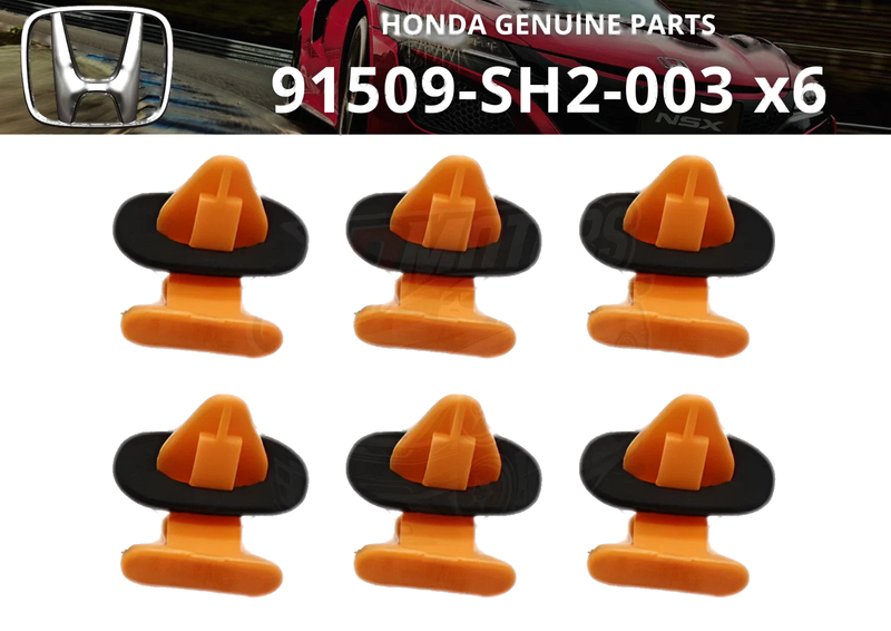 HONDA CR-X EF7 EF8 Quarter Garnish Clip x6 (1988–1991)