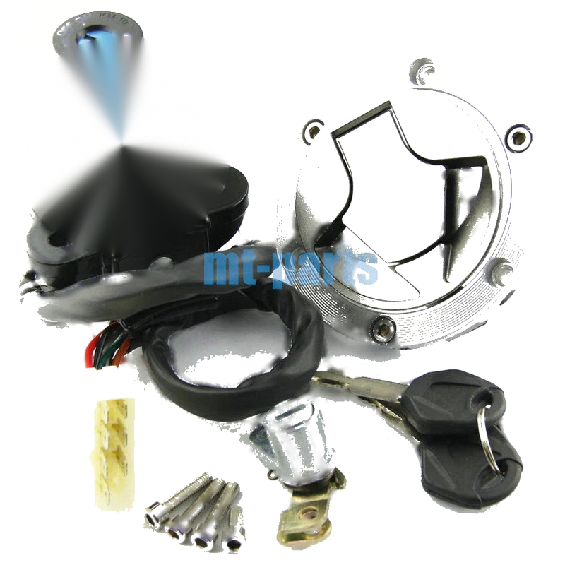 Kawasaki EX250 Ninja Ignition Key Switch & Fuel Tank Cap Set (2008-2014)