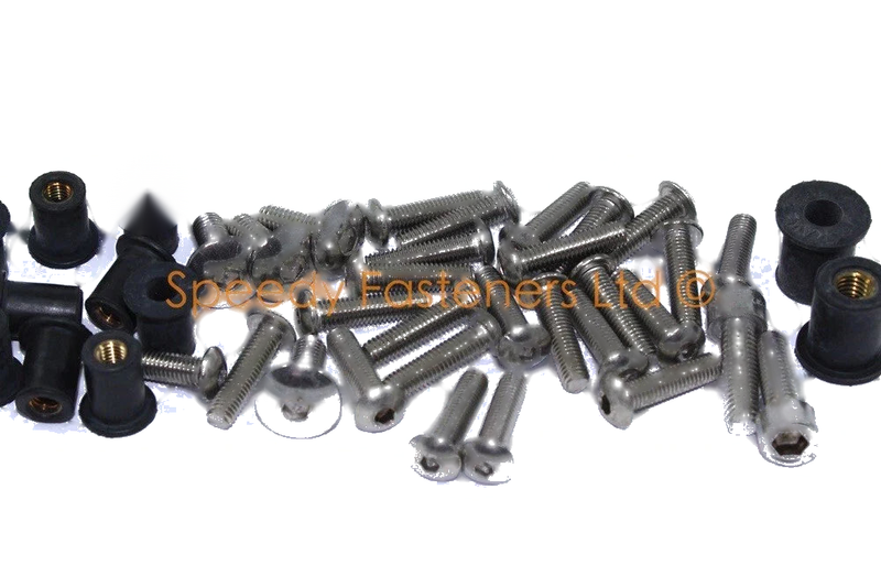 Ducati ST2 Stainless Steel Fairing Bolts & Screen Bolts