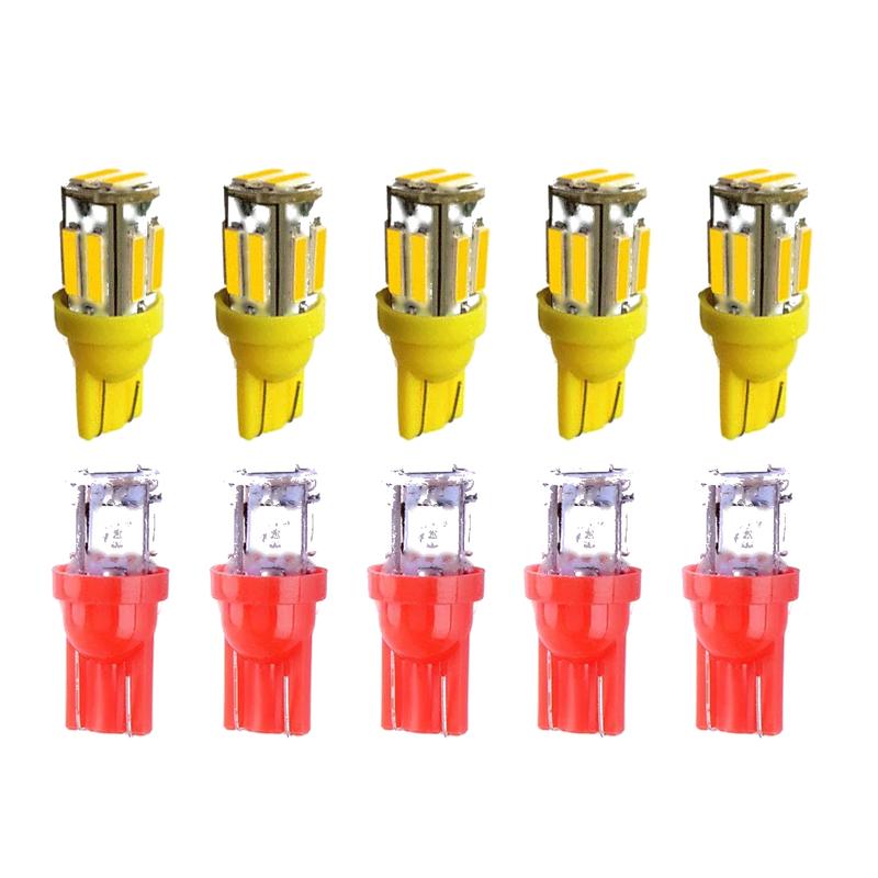 Hummer H2 10x Red/Amber LED Cab Roof Marker Lights (2003-2009)