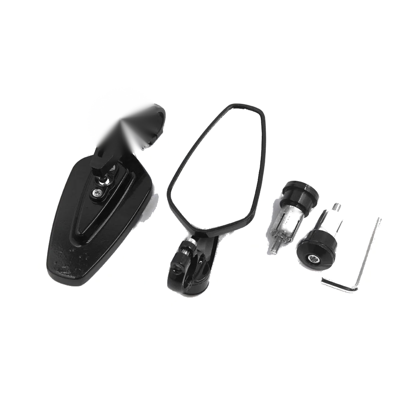Universal Motorcycle Scooter ATV 2 x Bar End Side Mirrors 22mm