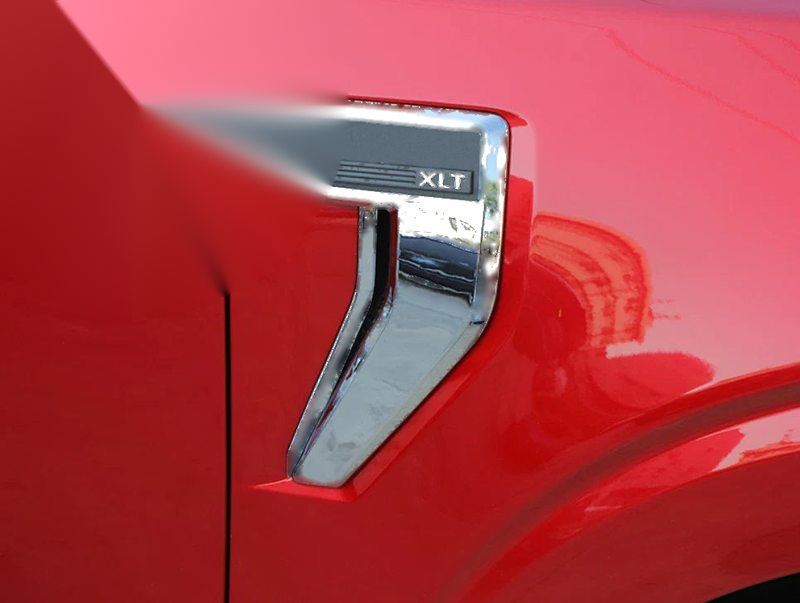 Ford F150 (2021-2023) 2 x pcs Chrome Side Fender Frame Decoration Cover Trim