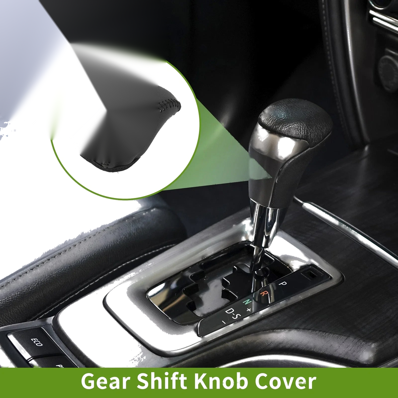 Toyota RAV4 1 Pcs Gear Shift Knob Cover Black Faux Leather (2019–2024)